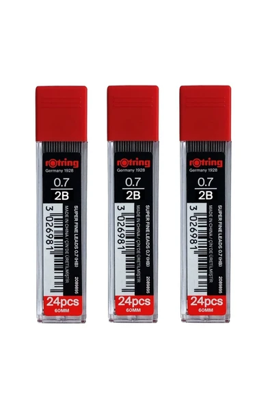 Rotring Süper Polimer 0,7 Kalem ucu (6 Adet) - Resim 2