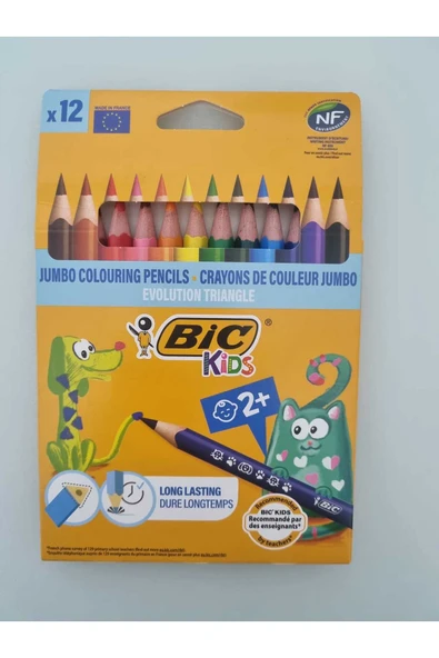 Bic Kuru Boya Evolution Üçgen Jumbo 12 Lİ (1 adet) ürün görseli 1