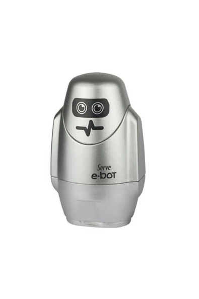 Serve E-bot Silgili Kalemtraş Metalik Gri ürün görseli 1