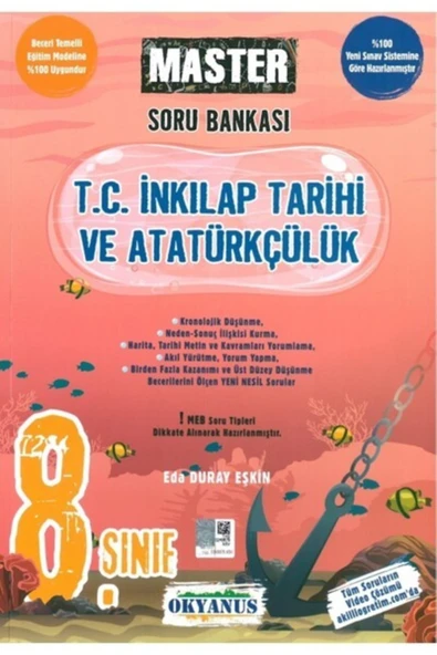 Okyanus Yayınları Okyanus 8.sınıf Master Inkılap Tarihi Soru Bankası ürün görseli 1