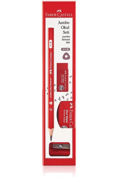 Faber Castell Okul Kalemi Seti Jumbo 5244000025000 ürün görseli 1