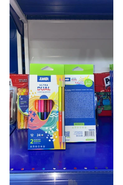 Junior ULTRA DUAL 24 RENK ÇİFT TARAFLI KIRILMAZ KURU BOYA ürün görseli 1
