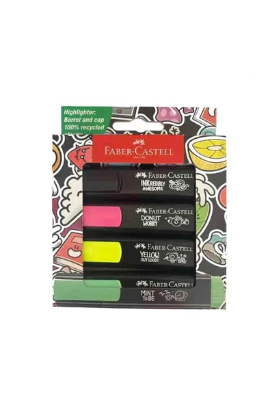 Faber Castell Faber-Castell Fosforlu Kalem Graffiti Textliner 46 4 Renk ürün görseli 1