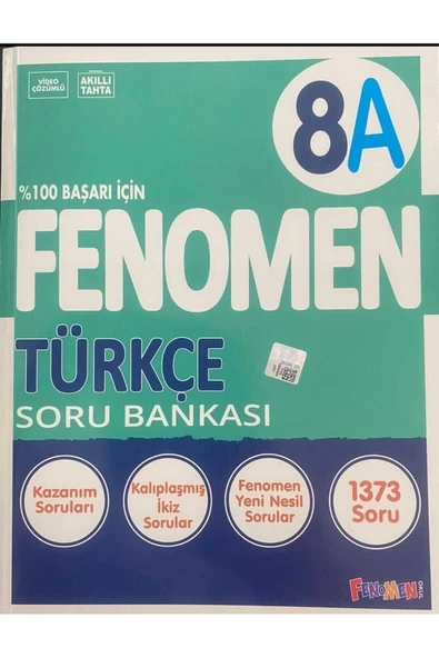 Kurmay Yayınları FENOMEN 8 TÜRKÇE (A) SORU BANKASI YENİ KAPAK ürün görseli 1