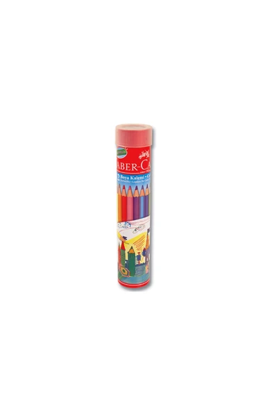 Faber Castell 12 li Metal Tüpte Kuru Boya Kalemi ürün görseli 1