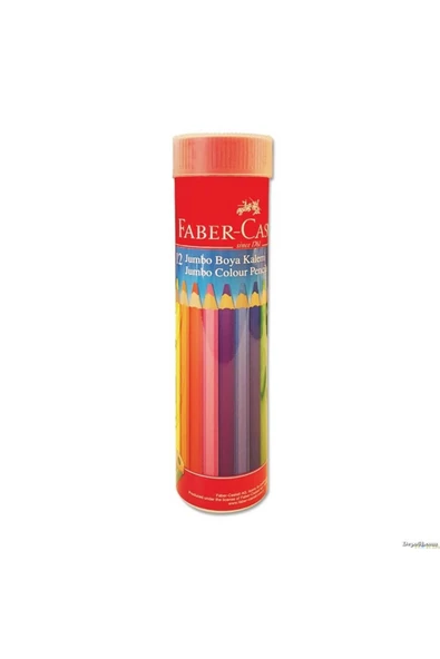 Faber Castell Jumbo Kuru Boya Tam Boy 12 Renk Tüp Yeni ürün görseli 1