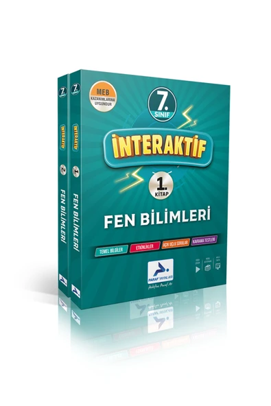 paraf yayınları PARAF 7. SINIF İNTERAKTİF FEN BİLİMLERİ SORU BANKASI ürün görseli 1