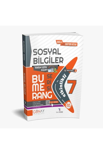 Günay Yayınları 2024 Müf. 7. Sınıf Sosyal Bilgiler Bumerang Etkinlikli Kitap Konu Anlatımlı Soru Bankası Güncel ürün görseli 1