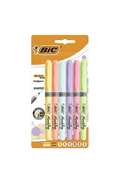 Bic FOSFORLU KALEM BRITE LINER SET 6 LI PASTEL BLS. 992561 ürün görseli 1