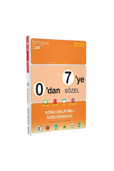 Tonguç Yayınları Tonguç 7. Sınıf 0’dan 7’ye Sözel Konu Anlatımlı Soru Bankası + ürün görseli 1