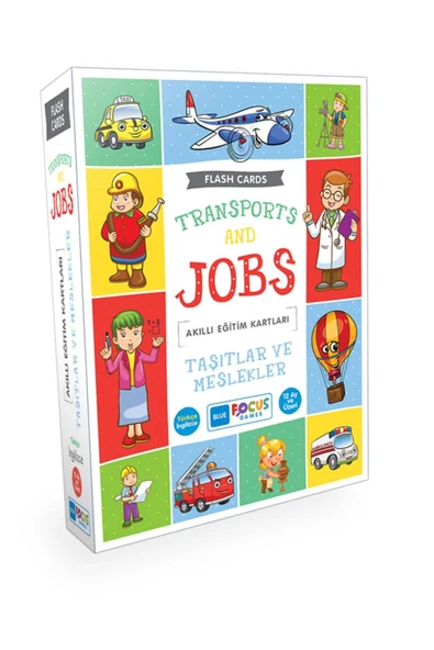 Blue Focus Taşıtlar Ve Meslekler (transports And Jobs) - Flash Cards ürün görseli 1
