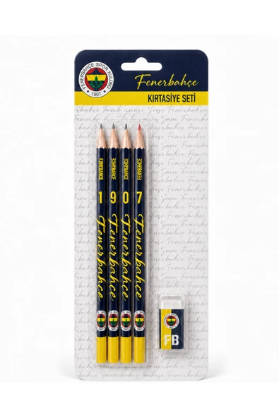 Fenerbahçe KIRTASİYE SETİ KURŞUN KALEM - SİLGİ ürün görseli 1