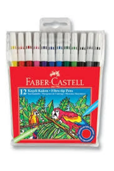 Faber Castell Keçeli Kalem 12 Renk 196017 ürün görseli 1