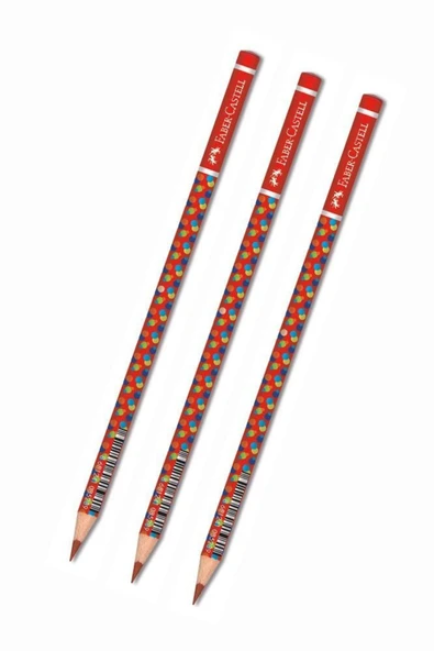 Faber Castell Kırmızı Başlık Kalemi Bubble 3 Adet ürün görseli 1