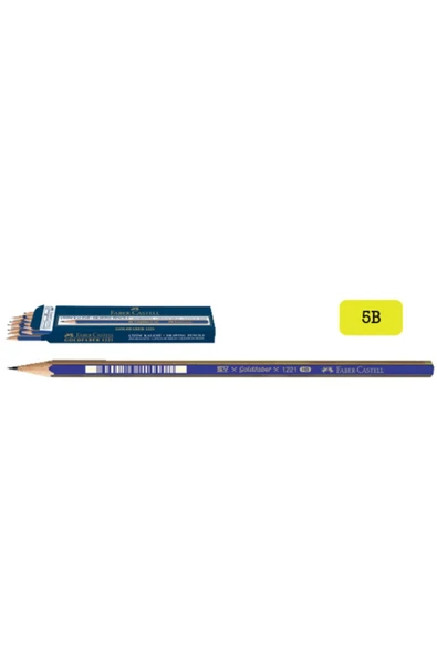 Faber Castell Faber-castell Goldfaber 5b Dereceli Kurşun Kalem 12'li Kutu ürün görseli 1