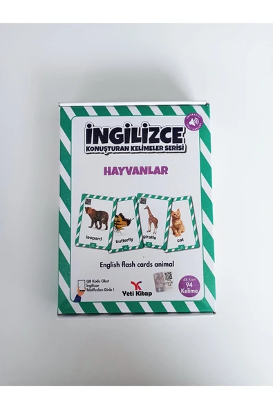 yeti kitap Ingilizce Kelime Kartlarımı Hayvanlar ürün görseli 1