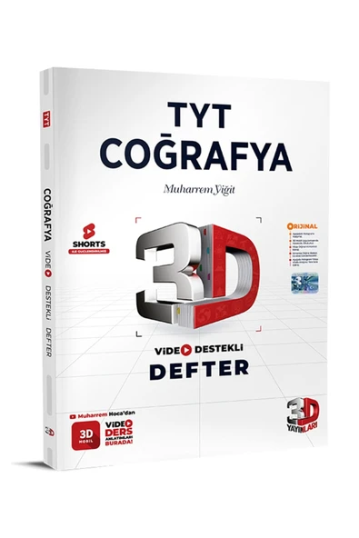 3D Yayınları 2026-2027 Müfredat TYT Coğrafya Detaylı Video Anlatımlı Sorulu %100 ÖSYM Tarzı ürün görseli 1