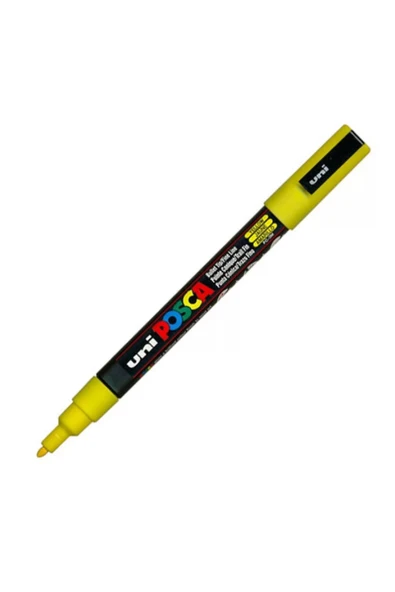 Uni Posca 1.8-2.5 SU BAZLI POSTER MARKÖRÜ SARI ürün görseli 1