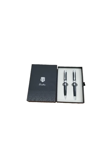AKILLIELMA -BEŞİKTAŞ DOLMAKALEM & TÜKENMEZ KALEM PREMİUM SET 612446 ürün görseli 1