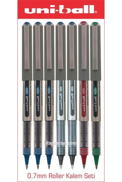 UNİ-BALL Uniball Eye Fine 0.7 Mm Roller Kalem Seti 7 Adet Ub-157 ürün görseli 1