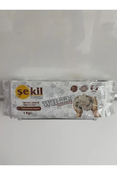 Şekil Kil Hamuru Beyaz 1000 Gr. ürün görseli 1