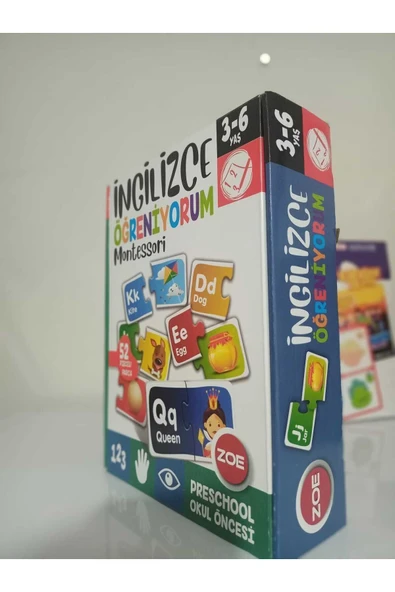 Zoe 52 PARÇA İNGİLİZCE ÖĞRENİYORUM PUZZLE SETİ - Resim 2