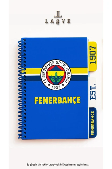 Fenerbahçe YENİ NESİL LİSANSLI FENERBAHCE SPİRALLİ PLANLAYICI BLOKNOT AYRACLI KARTON KAPAK YENİ SEZON ürün görseli 1