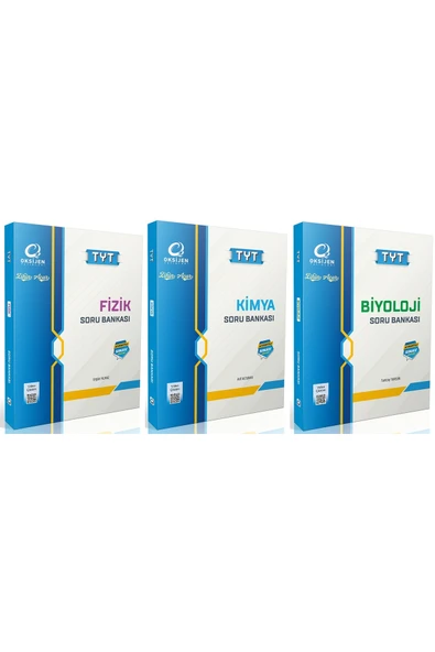 Oksijen Yayınları Oksijen Tyt Fizik + Kimya + Biyoloji Soru Bankası Seti 3 Kitap ürün görseli 1