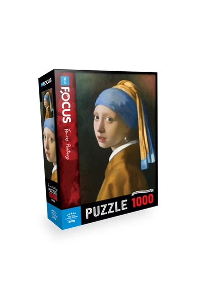 Blue Focus 1000 Parça Puzzle - Inci Küpeli Kız (GİRL WITH A PEARL EARRİNG) ürün görseli 1