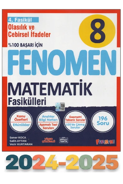 Fenomen Yayıncılık Fenomen 8.Sınıf Matematik 4.Fasikül ürün görseli 1