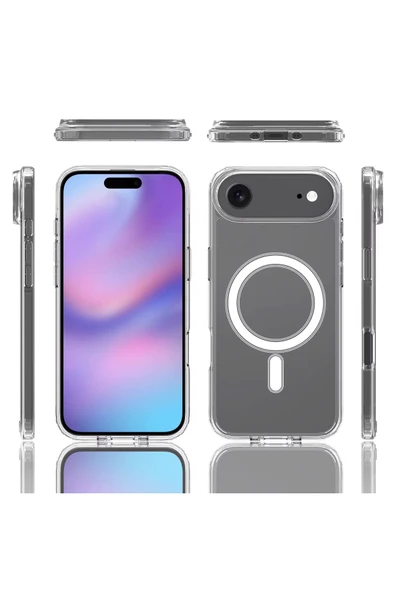iPhone 17 Air Uyumlu Şeffaf Magsafe Kılıf MTL SAFE ürün görseli 1