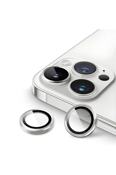 iPhone 15 Pro / 15 Pro Max Uyumlu Safir Lens Çizilmez Dayanıklı Kamera Koruyucu ürün görseli 1
