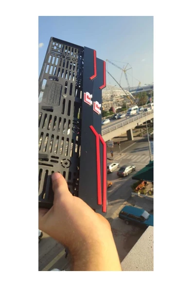 Lüks Aynalı Krom Kaplamalı Plakalık Tasarım Seti ürün görseli 1