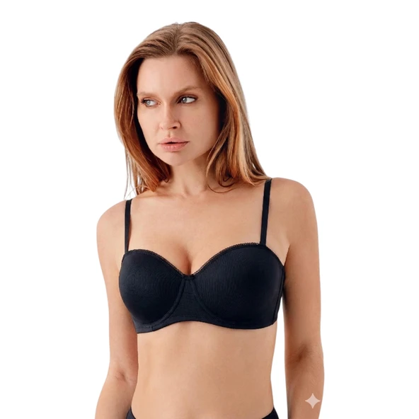 Newbra Lingerie 7045-Kadın Desteksiz B Cup Dantelli Sutyen ürün görseli 1