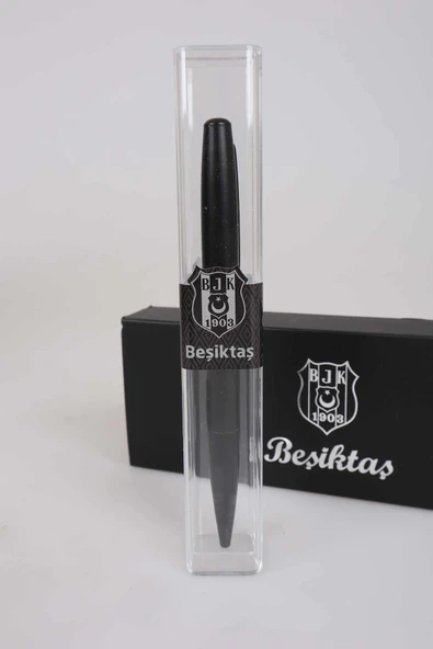 Beşiktaş LİSANSLI BEŞİKTAŞ ARMA LOGO KUTULU TÜKENMEZ KALEM ürün görseli 1