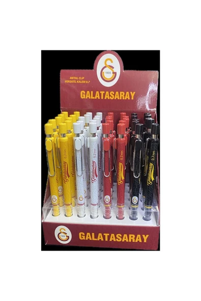 Galatasaray Official Lisanslı Versatil Kalem Metal Clip 0,7 mm 1 Adet ürün görseli 1