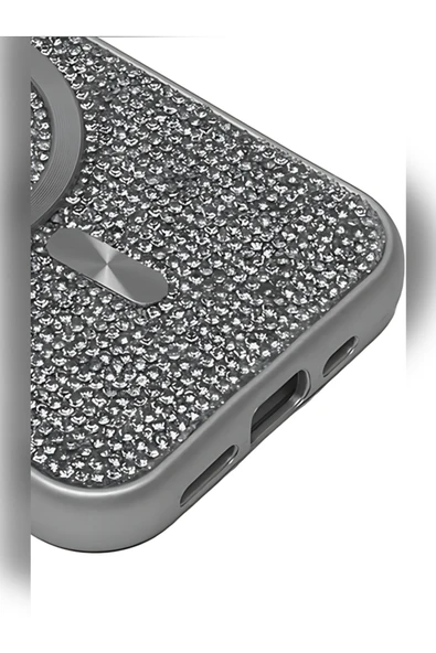 iPhone 13 Taşlı Magsafe Kılıf - Resim 9