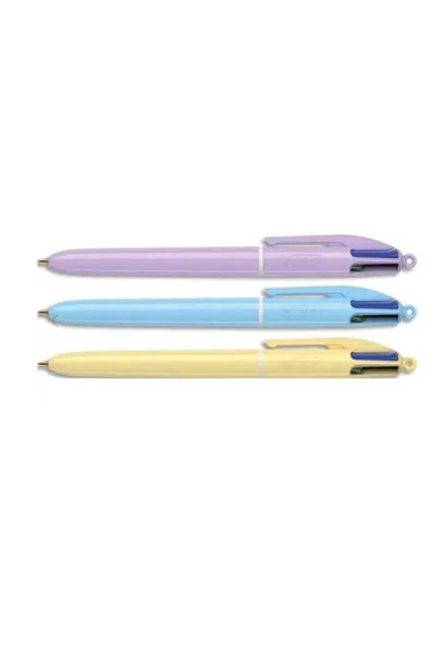 Bic TÜKENMEZ KALEM 4 RENK PASTEL ürün görseli 1