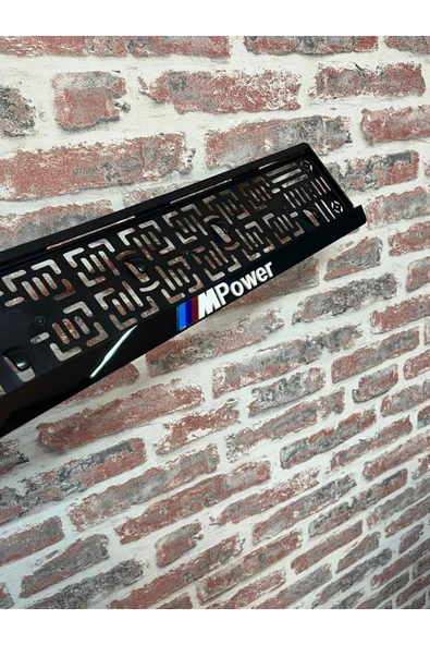 BMW M Power Uyumlu 3D Kabartmalı Pleksi Plakalık ürün görseli 1