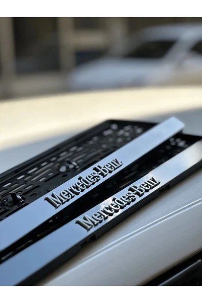5d Ultra Parlak Kabartma Mercedes Benz Uyumlu Takmatik Pleksi Plakalık ürün görseli 1