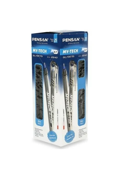 Pensan 2240 My-tech Tükenmez Kalem Mavi 25 Li (1 Paket 25 Adet) ürün görseli 1