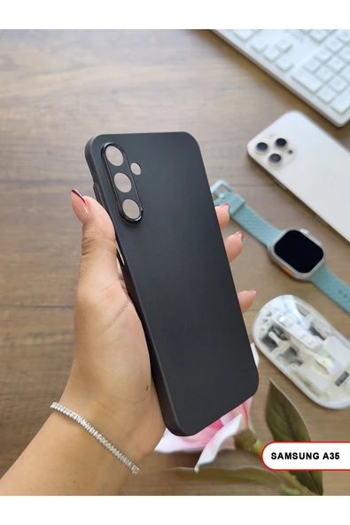 Samsung Galaxy A35 Uyumlu Süper İnce Mat Ultra Thin Silikon Kılıf ürün görseli 1