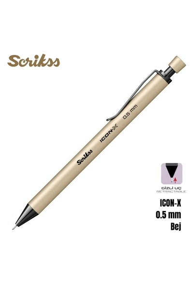 Scrikss Versatil Kalem Icon-X 0.5mm Bej ürün görseli 1