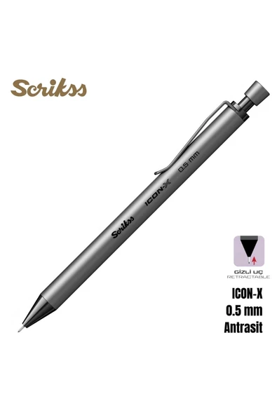 Scrikss Versatil Kalem Icon-X 0.5mm Antrasit ürün görseli 1