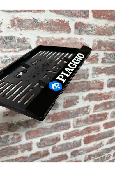 Piaggıo Pleksi Motor Plakalık - Resim 2