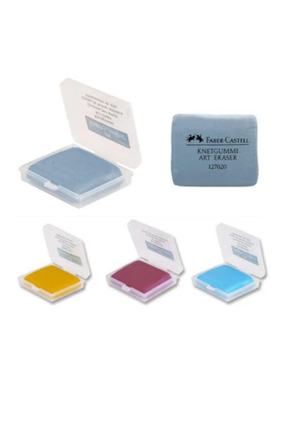 Faber Castell Hamur Silgi Renkli Plastik Kutulu 5130127321000 ürün görseli 1