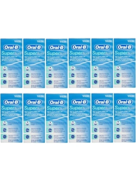Oral B Super Floss Diş Ipi 50 Adet X 12 Adet ürün görseli 1