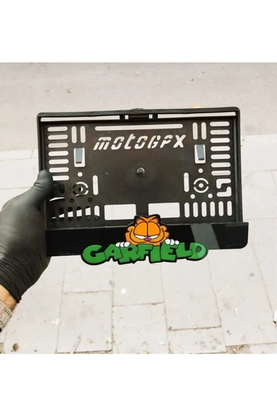 Yeşil Garfield Motor Plakalığı ürün görseli 1