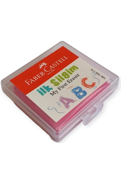 Faber Castell İLK SİLGİM PLASTİK KUTULU – PEMBE ürün görseli 1