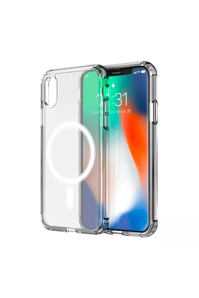 IPHONE XR Şeffaf Magsafe Kılıf MTL SAFE - Resim 4